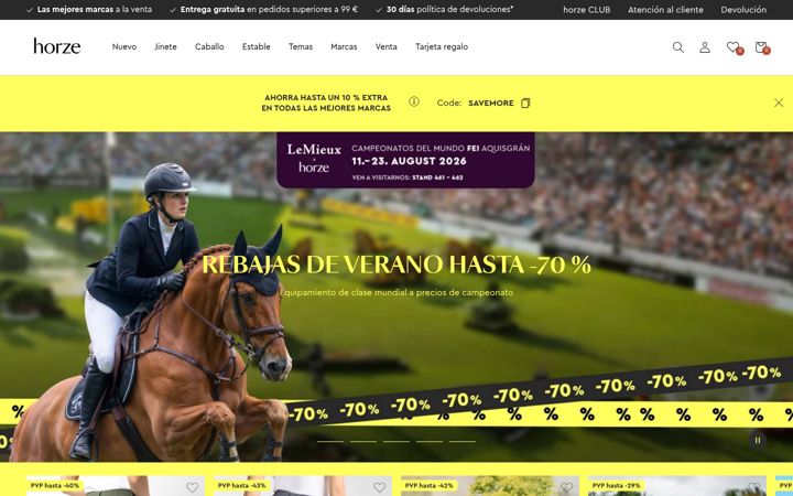 Screenshot of horze.es