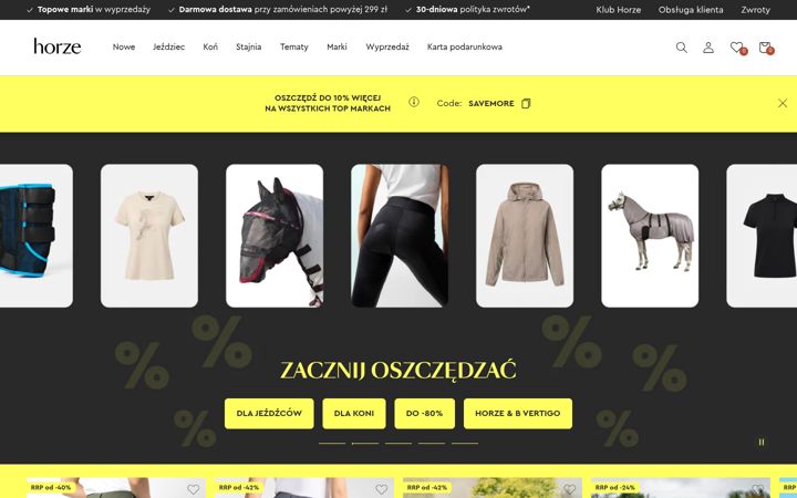 Screenshot of horze.pl