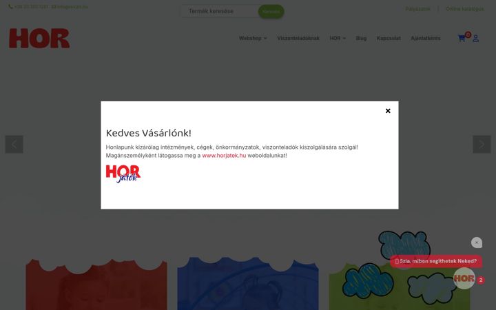 Screenshot of horzrt.hu