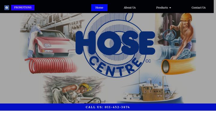 Screenshot of hosecentre.co.za