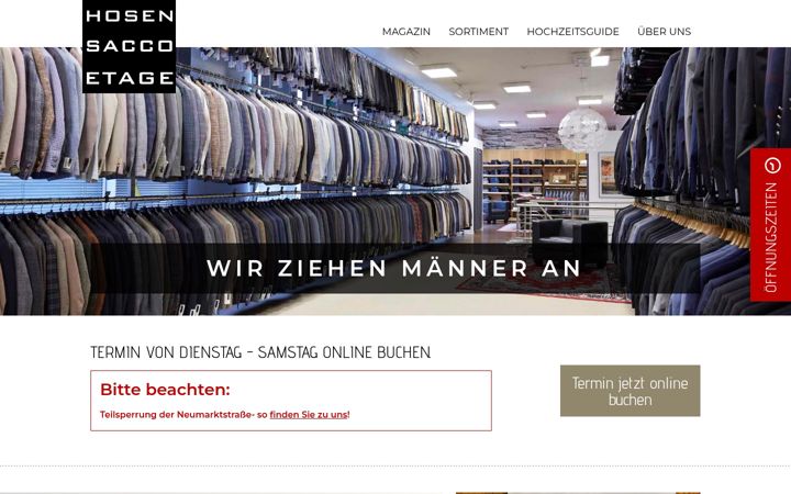 Screenshot of hosen-sacco-etage.de