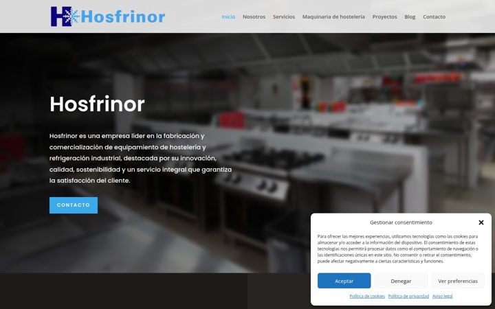 Screenshot of hosfrinor.com