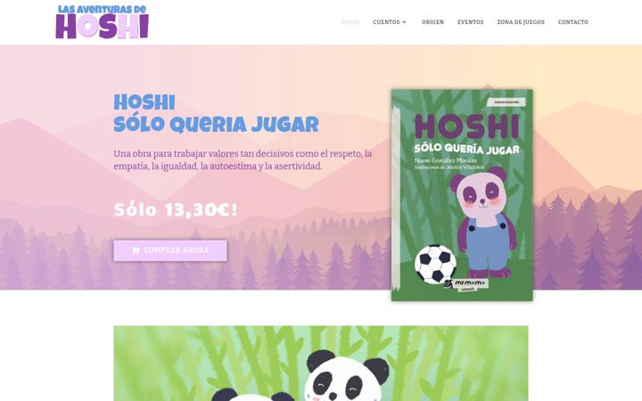 Screenshot of hoshi.es