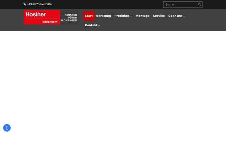 Screenshot of hosiner-internorm.at