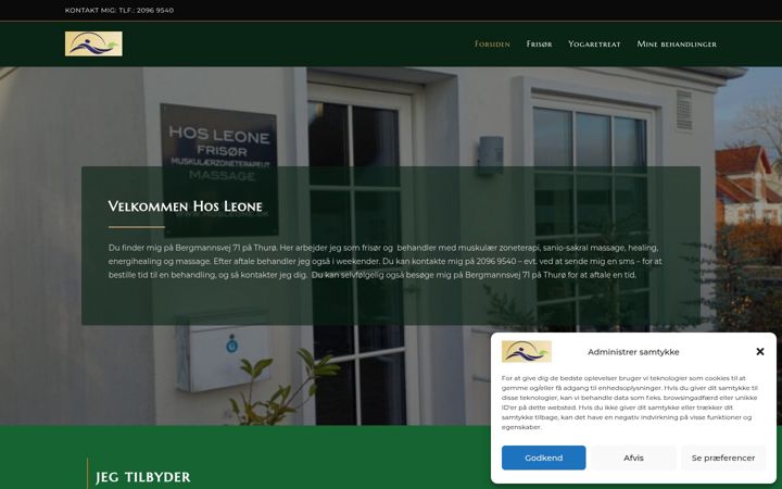 Screenshot of hosleone.dk