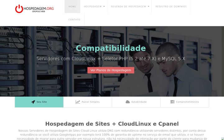 Screenshot of hospedagem.org