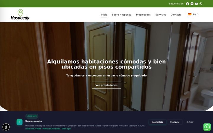 Screenshot of hospeedy.es