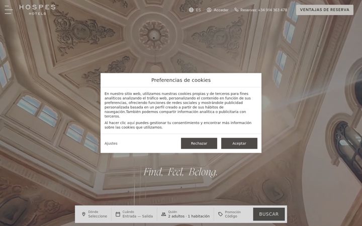 Screenshot of hospes.com