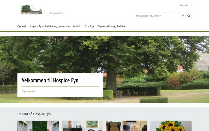 Screenshot of hospicefyn.dk