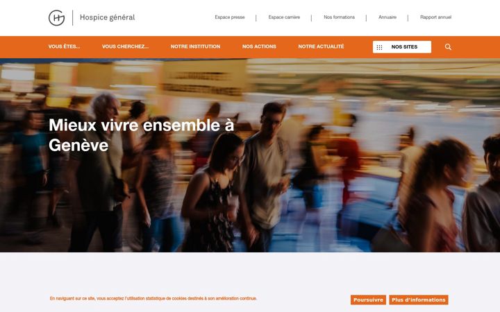 Screenshot of hospicegeneral.ch