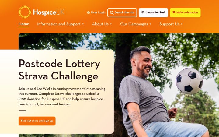 Screenshot of hospiceuk.org