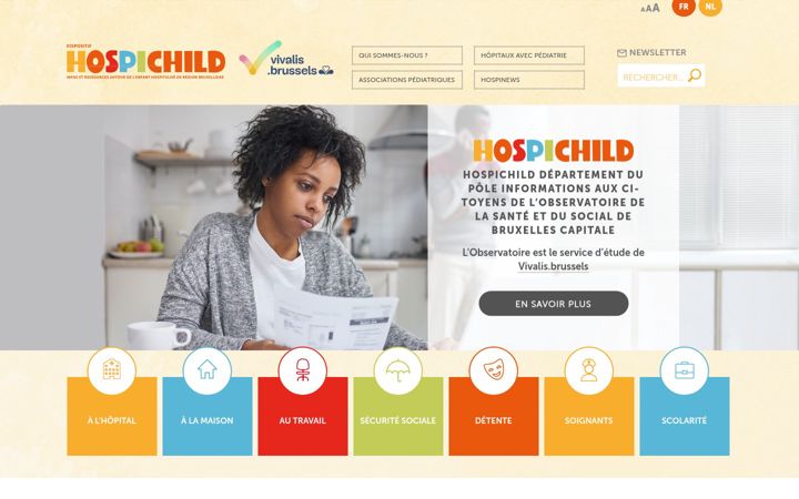 Screenshot di hospichild.be