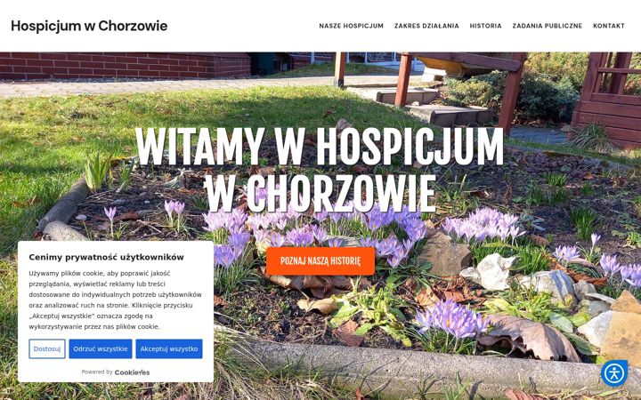 Screenshot of hospicjum-chorzow.pl
