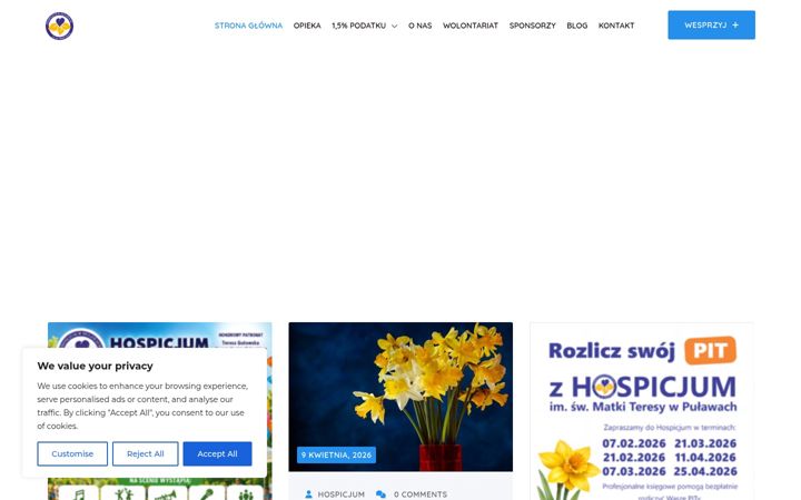 Screenshot of hospicjum.pulawy.pl