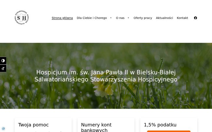 Screenshot of hospicjumbielsko.pl