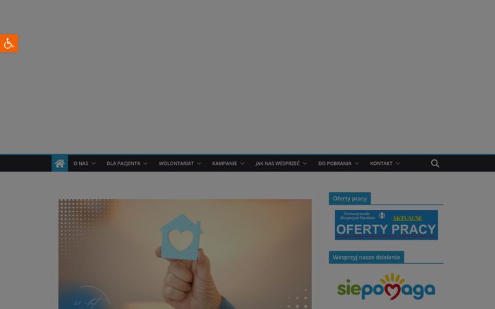 Screenshot of hospicjumopolskie.pl