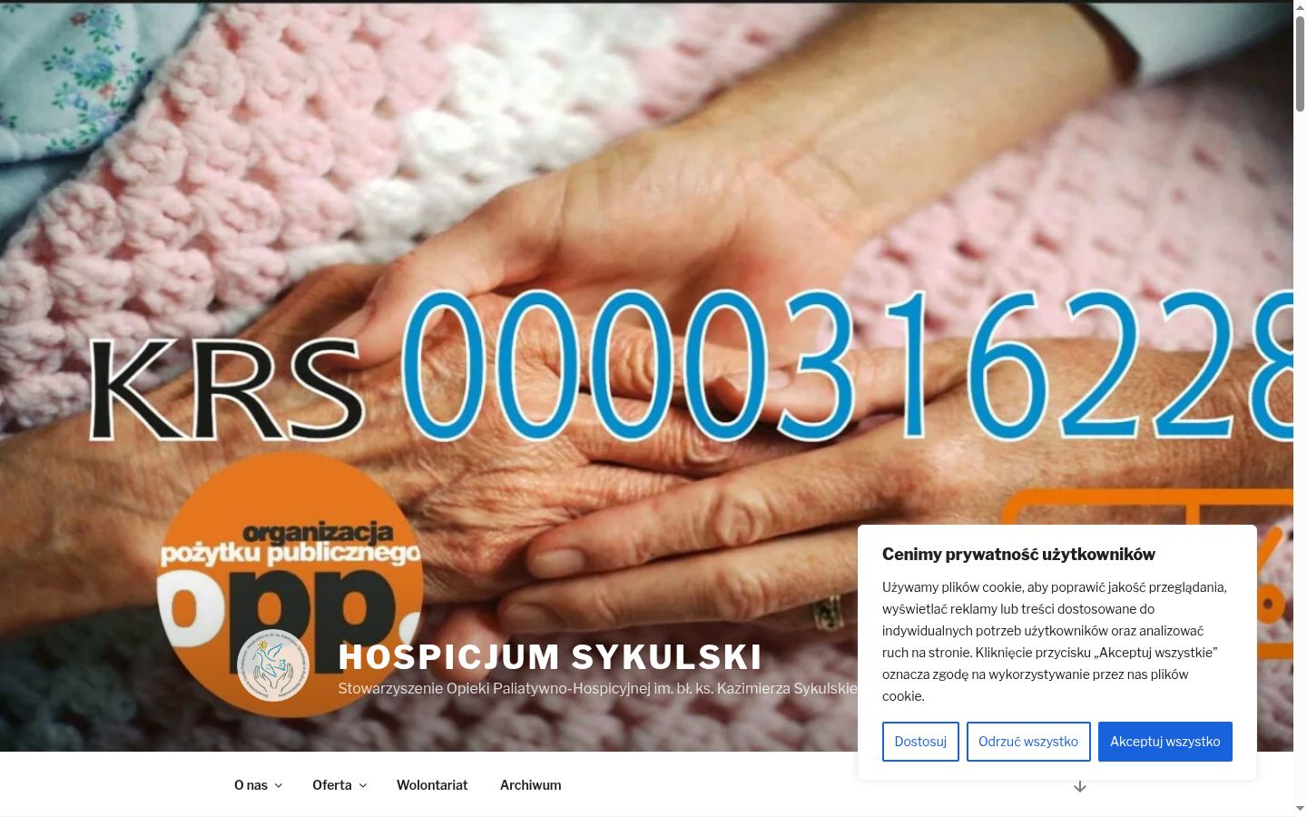 Skjermbilde av samtykkebanneret slik det vises før noen interaksjon