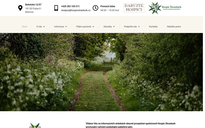 Screenshot of hospicstrasburk.cz
