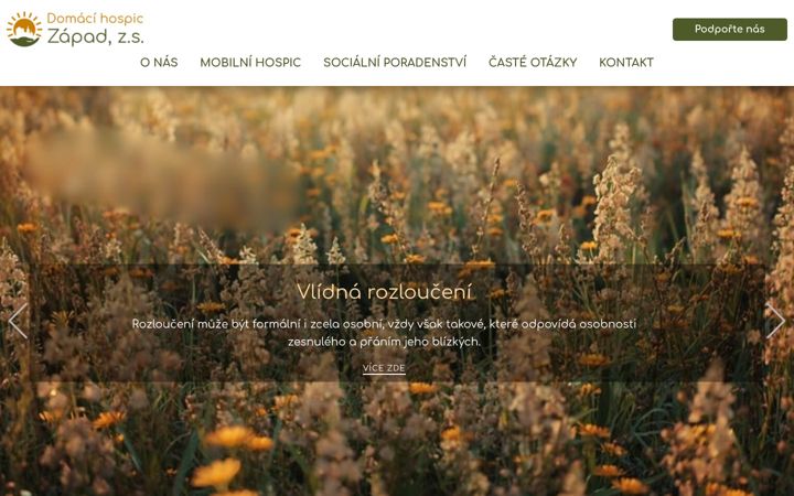 Screenshot of hospiczapad.cz