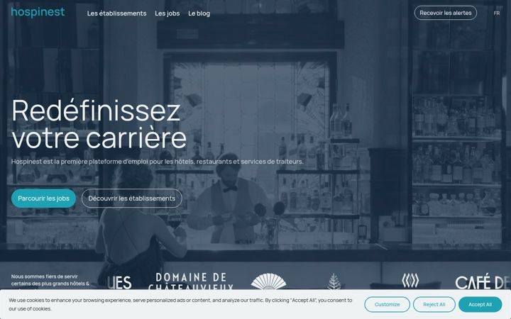 Screenshot of hospinest.com