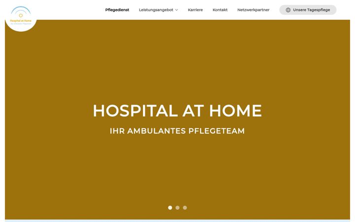 Screenshot of hospitalathome.de