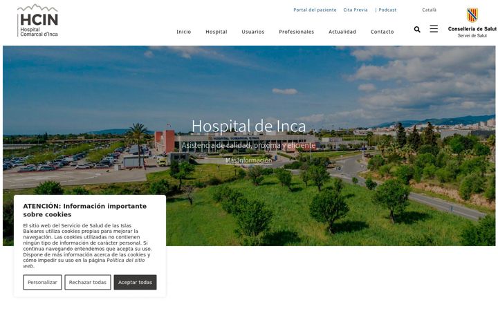 Screenshot of hospitalcomarcalinca.es