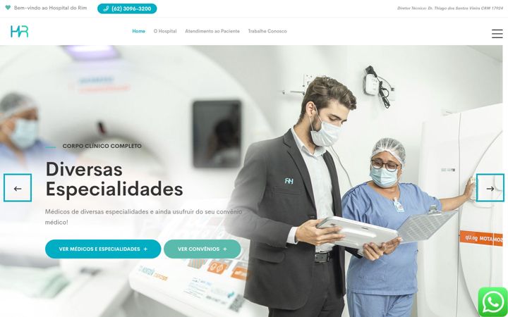 Screenshot of hospitalhr.com.br