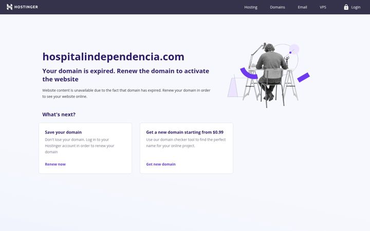 Screenshot of hospitalindependencia.com
