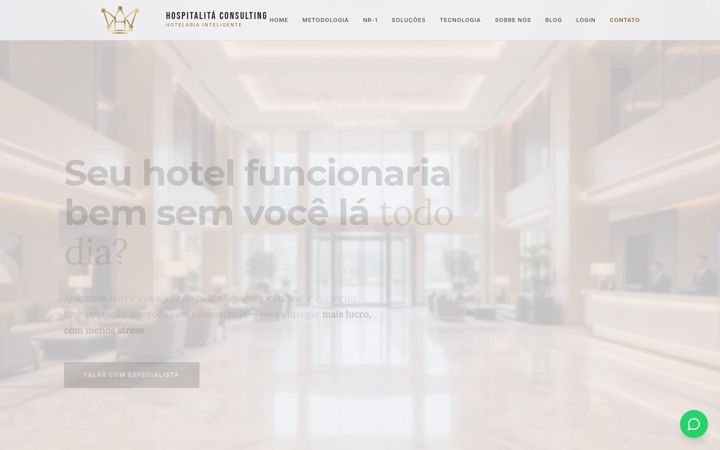 Screenshot of hospitalitaconsulting.com.br
