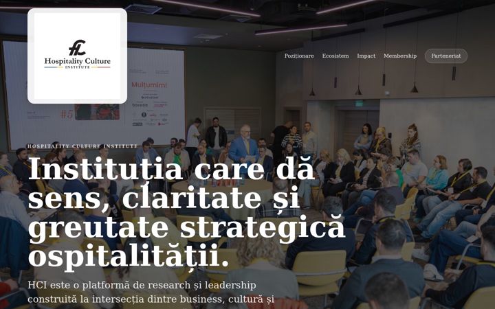 Screenshot of hospitalityculture.ro