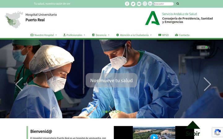 Screenshot of hospitalpuertoreal.es