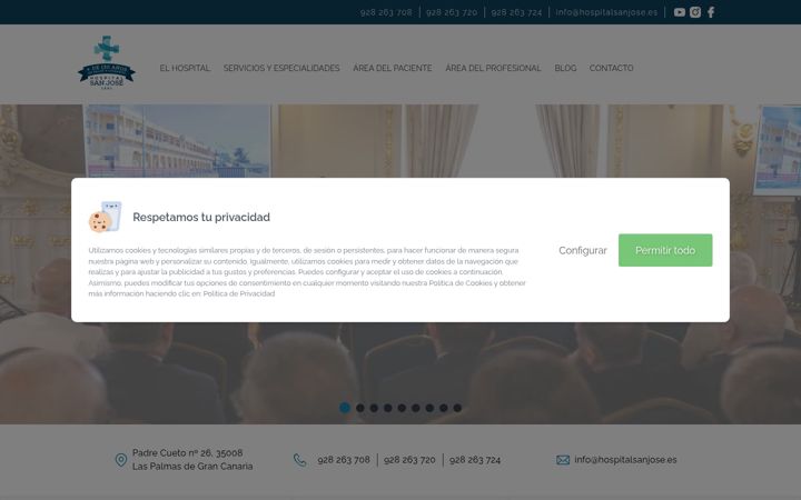 Screenshot of hospitalsanjose.es