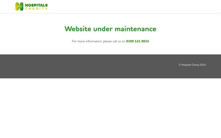 Screenshot of hospitalscharity.com