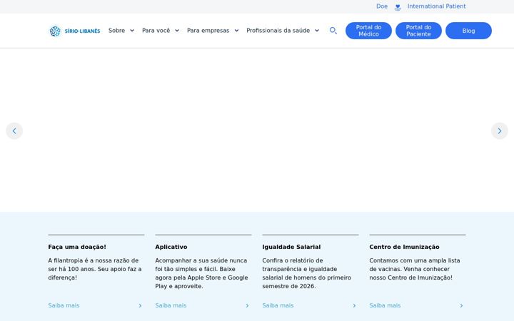 Kuvakaappaus sivustosta hospitalsiriolibanes.org.br