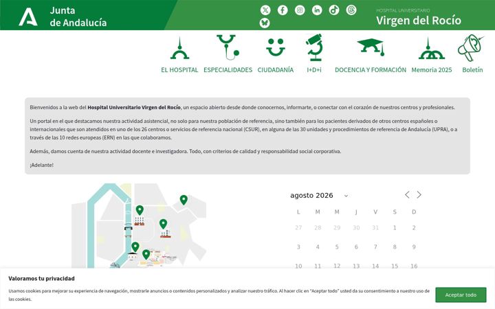 Screenshot of hospitaluvrocio.es