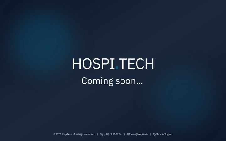 Screenshot of hospitech.no