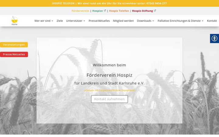 Screenshot of hospiz-arista-bruchsal.de