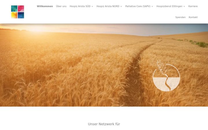 Screenshot of hospiz-arista.de