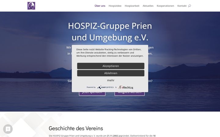 Screenshot of hospiz-prien.de