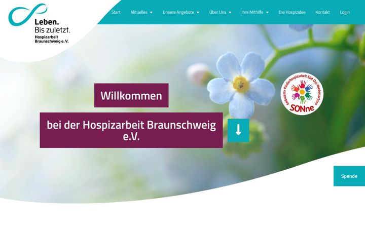 Snímek obrazovky hospizarbeit-braunschweig.de