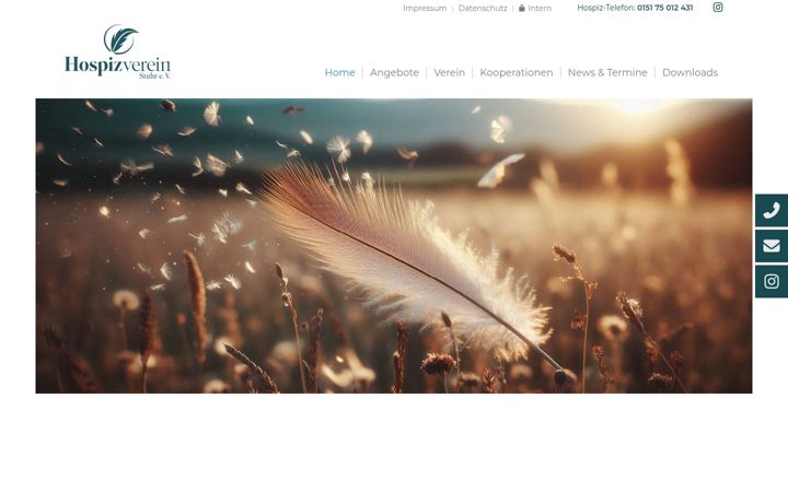 Screenshot of hospizstuhr.de
