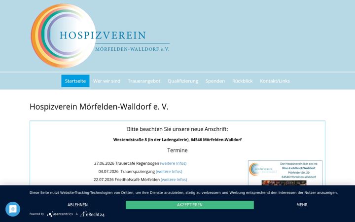 Screenshot of hospizverein-moerfelden-walldorf.de