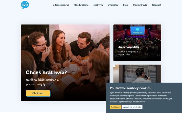 Screenshot of hospodskykviz.cz