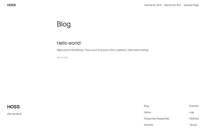 Screenshot of hosshomeservices.com