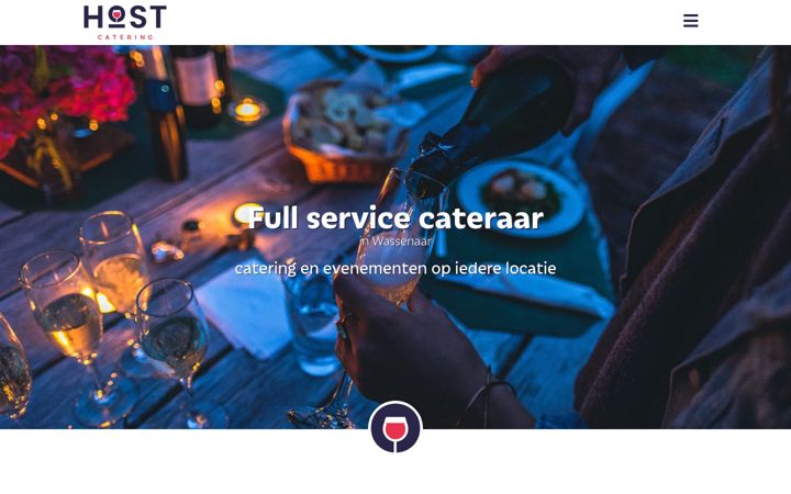 Skærmbillede af host-catering.nl
