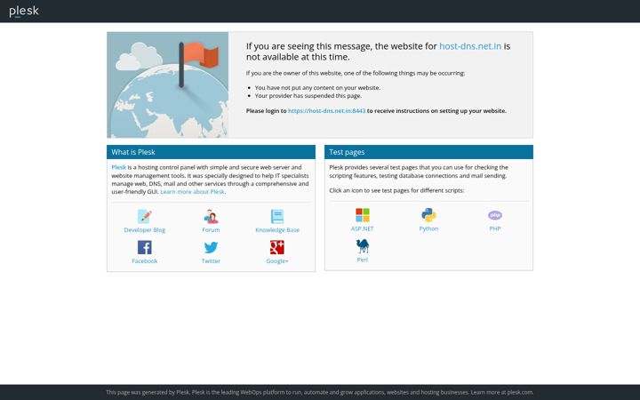 Screenshot of host-dns.net.in