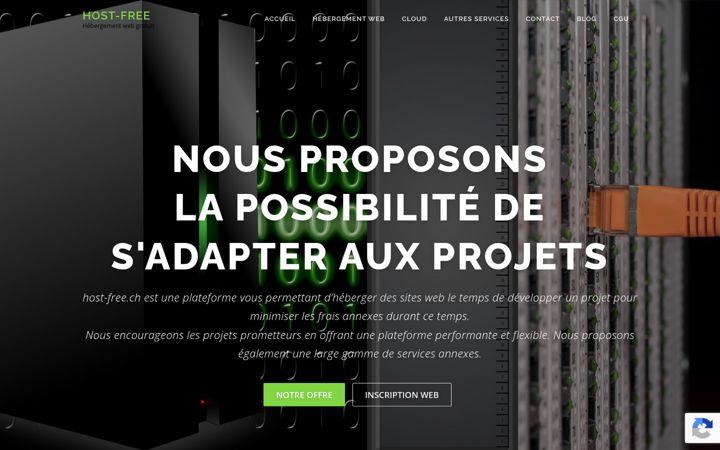 Screenshot of host-free.ch