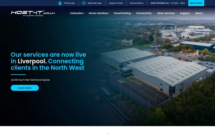 Screenshot of host-it.co.uk