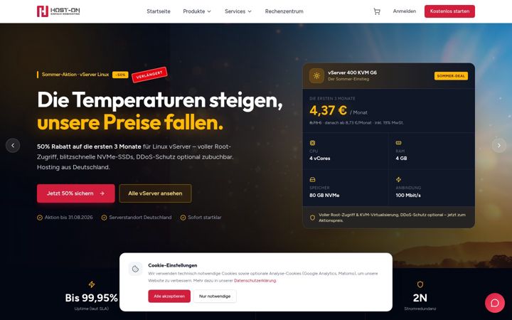 Screenshot of host-on.de