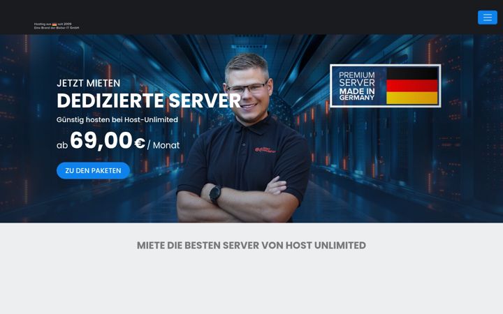 Screenshot of host-unlimited.de
